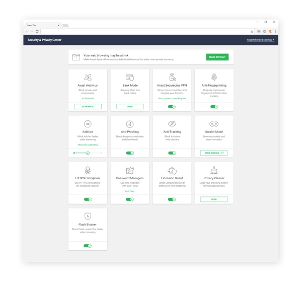 Avast Secure Browser是一个私密、安全的浏览器，可以在网路上保护您。